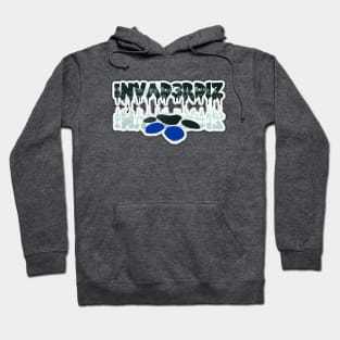 Invader Blue Paws Hoodie